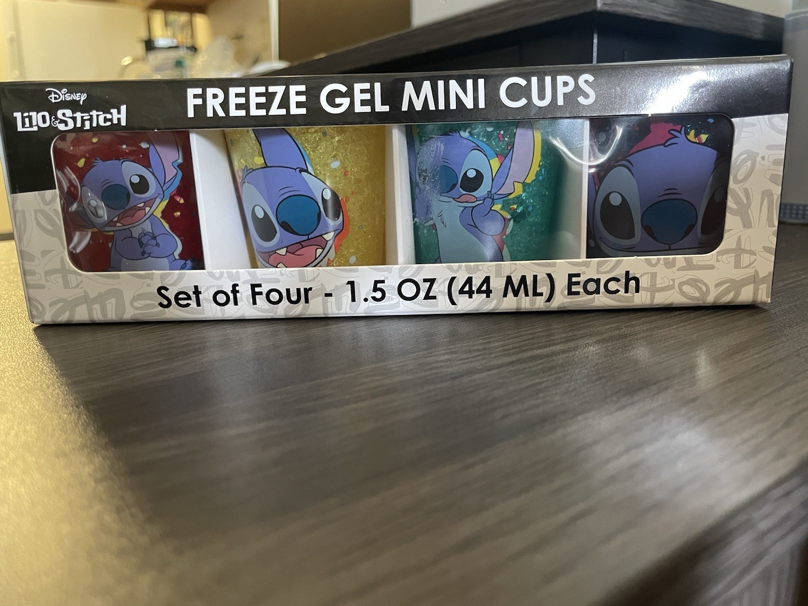 Disney Lilo & Stitch Freeze Gel Mini Cups Set of 4, 1.5 oz (44 mL) Each