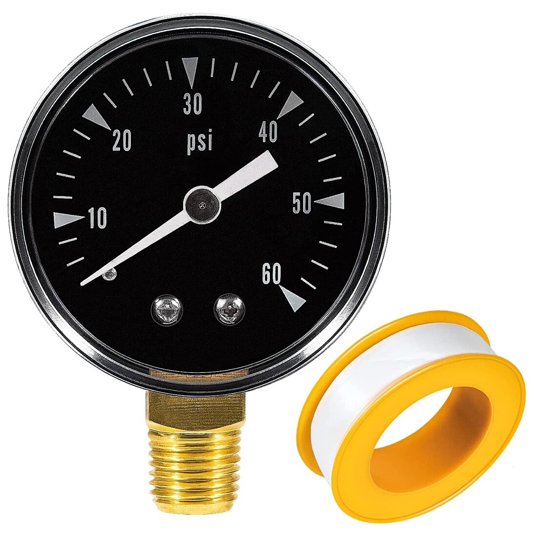 0-60 PSI Pressure Gauge R0556900 0.25" MPT for Zodiac Jandy CS CJ Series CS100
