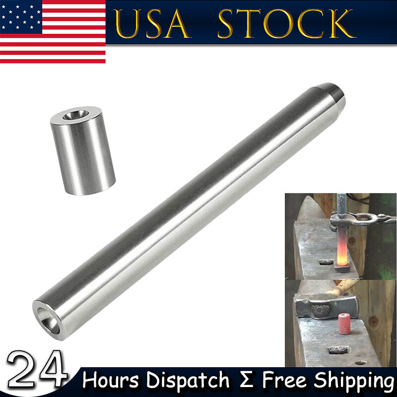 Blacksmith Rivet Doming Punch Bucking Tools Set 1/4" Shaft 1/2" Head 5/16" Dome