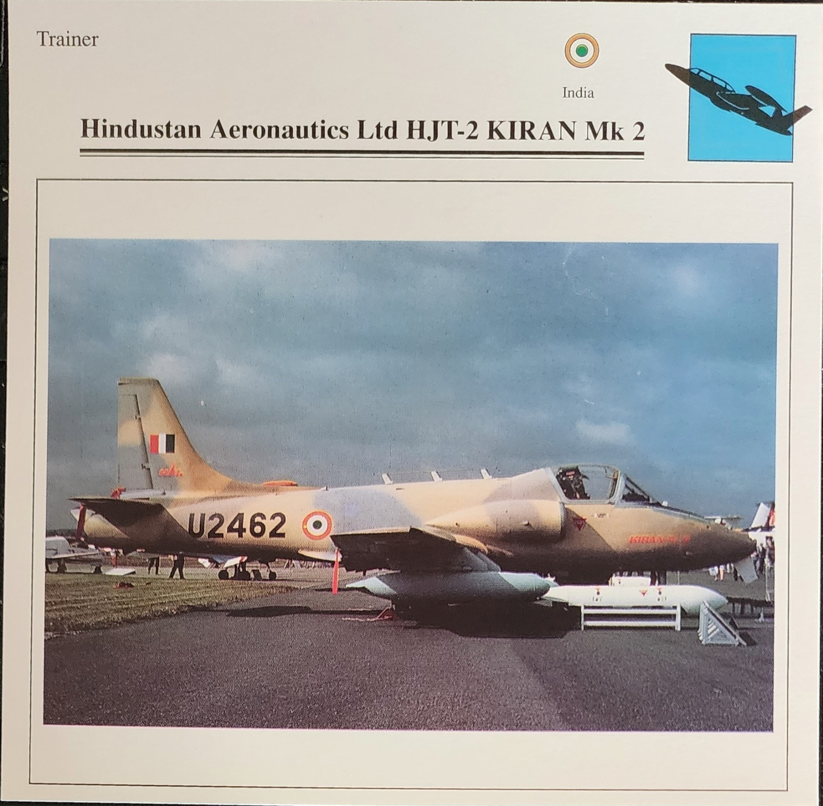 Hindustan Plane Picture Original Vintage Aircraft Info Collector Card
