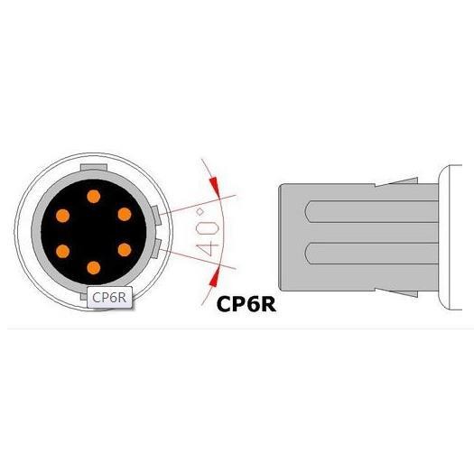 6Pin SpO2 Sensor Probe Cable For Creative UP-8000 6000 PC-9000 9000C PC-5000 M9