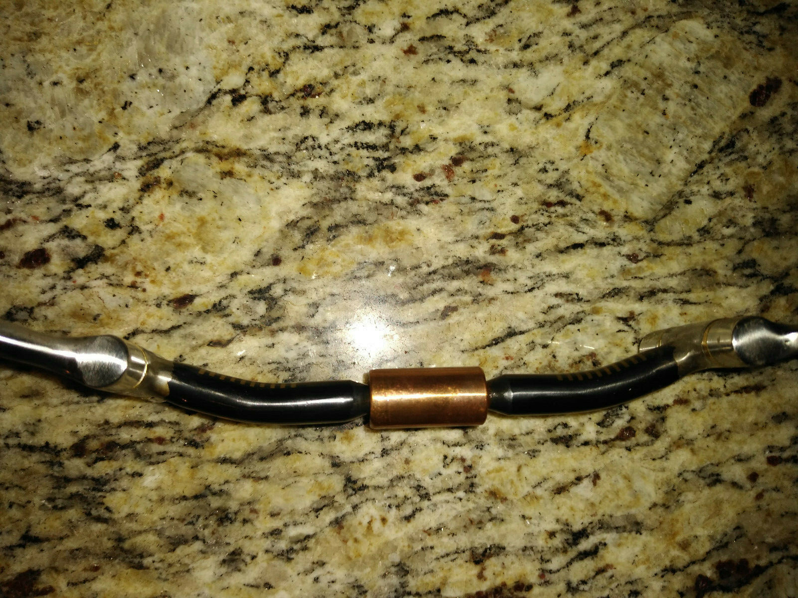 5" Billy Allen Straight Copper Roller Snaffle D-Ring Bit 3" Rings