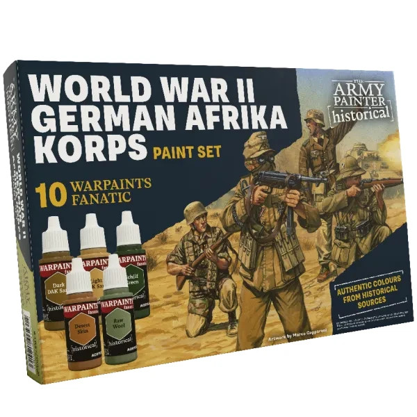 Army Painter HISTORICAL: WWII GERMAN AFRIKA CORPS PAINT SET July 18 Pre-Order