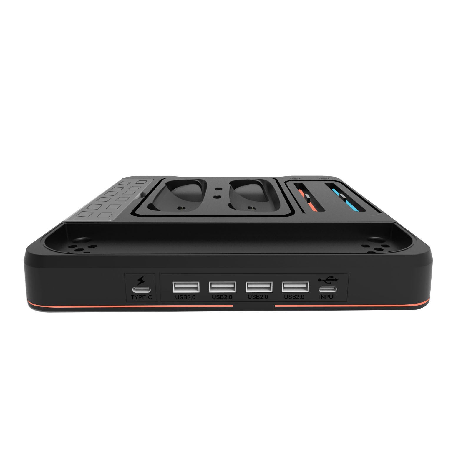 For Switch 2 pro Controller Charging Dock with RGB Lighting Console Base