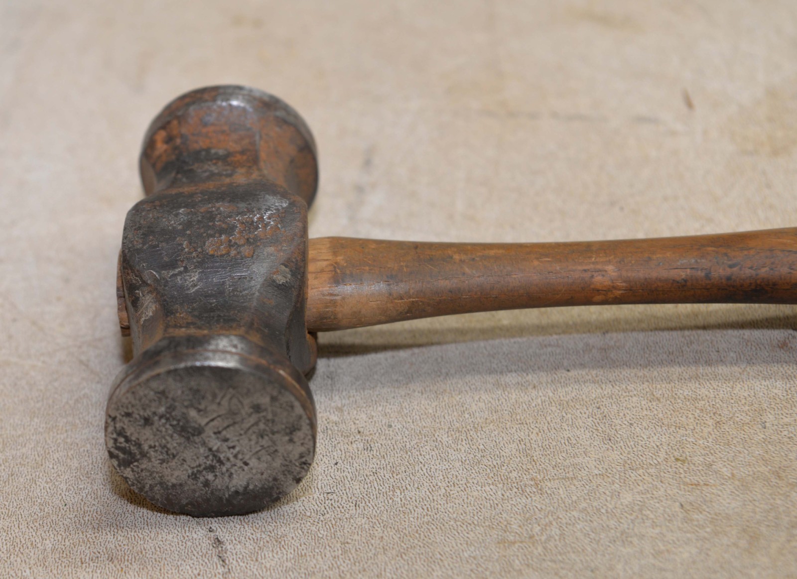 Rare S Darwin blacksmith copper silver smith double face raising hammer tool