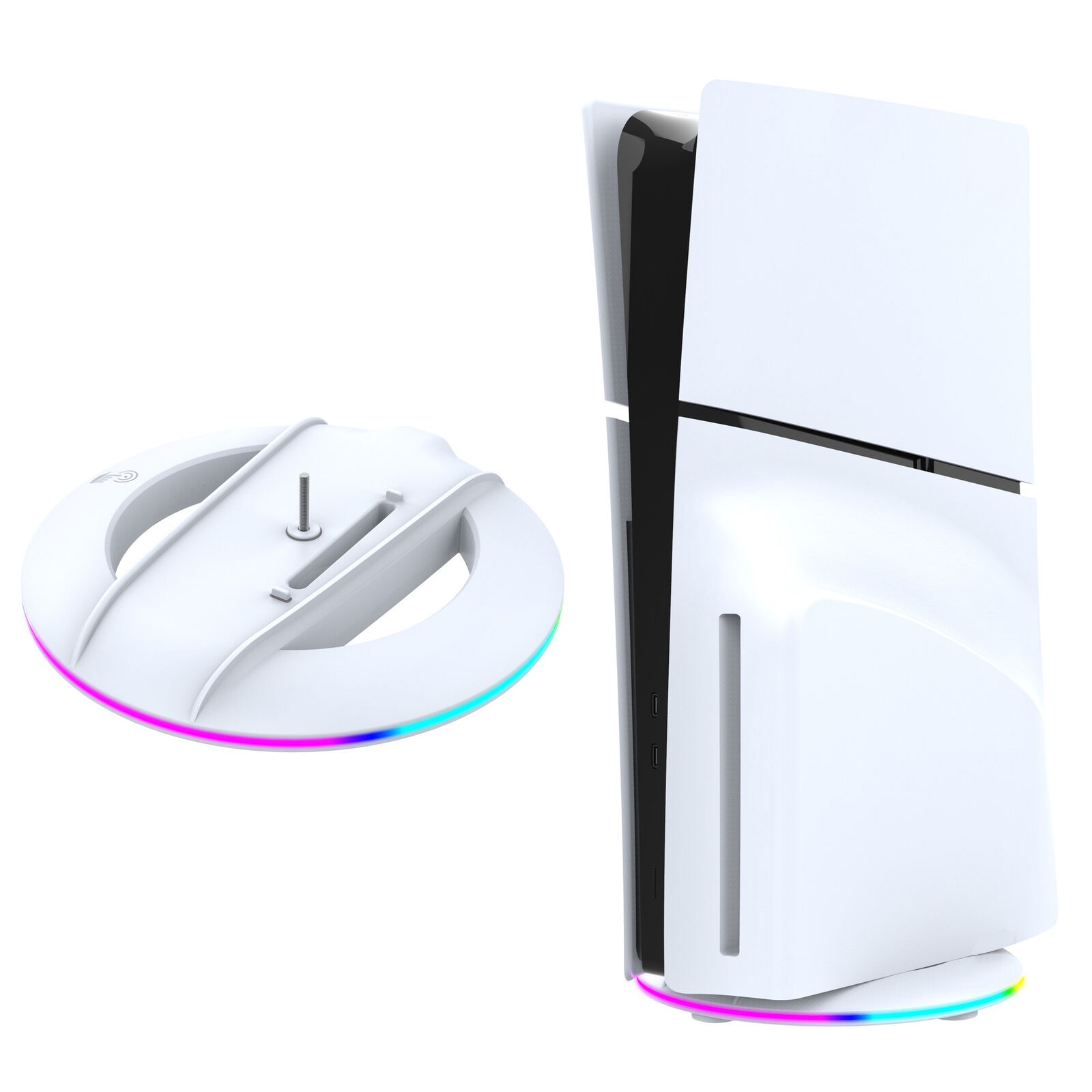 Vertical Stand for PS5 Slim & Pro with RGB Light Bar