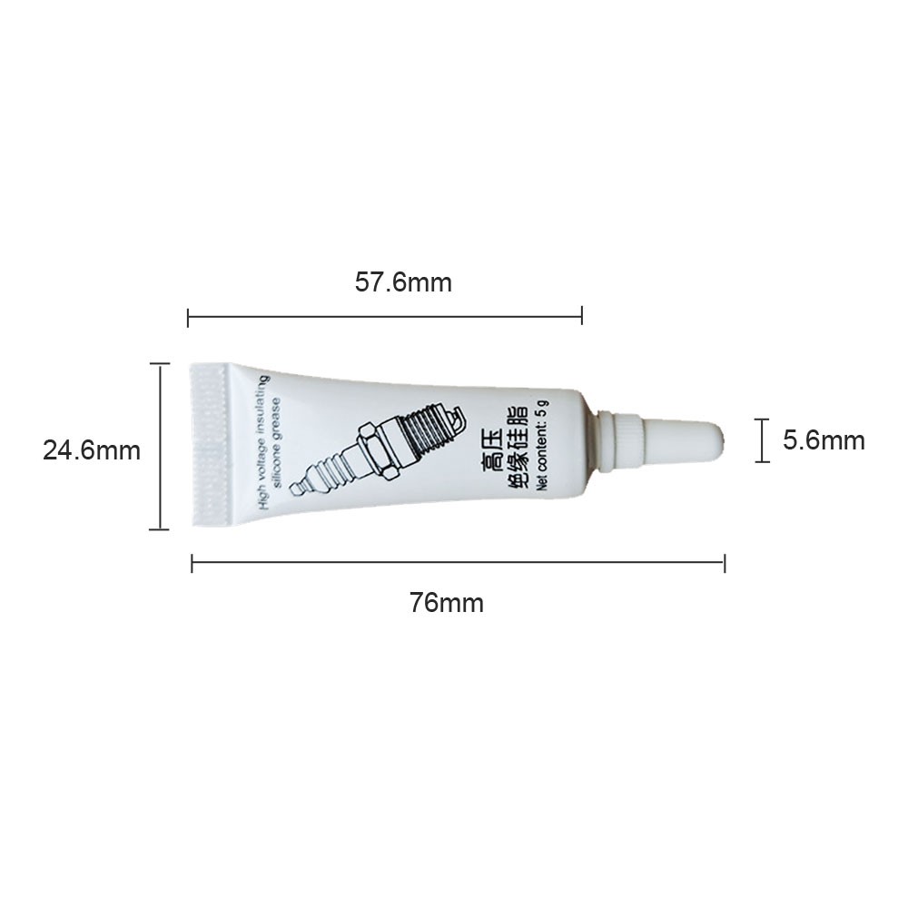 2x Car Spark Plug High Voltage Insulating Grease Electrical Insulation Lubricant