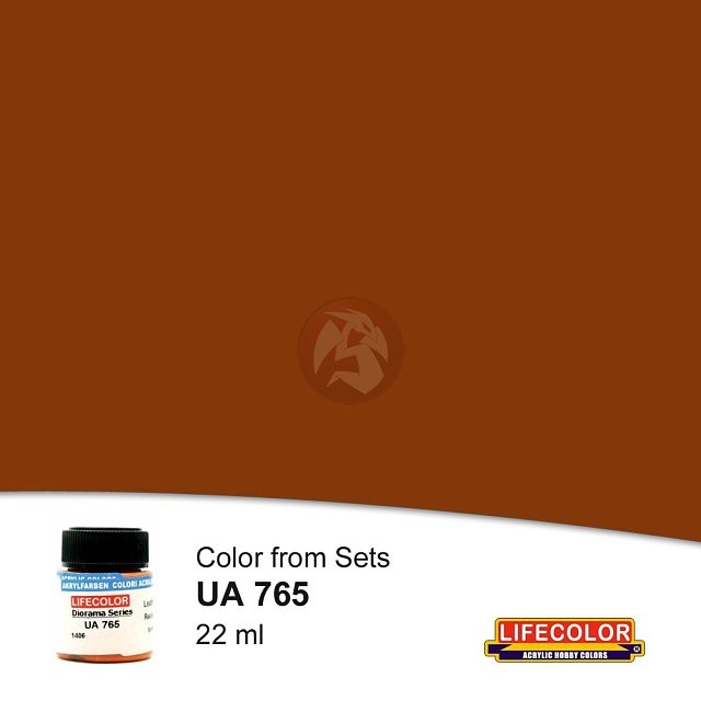 LifeColor Acrylic Paint Color from Sets Leather Reddish Tone (22ml Bottle) UA765