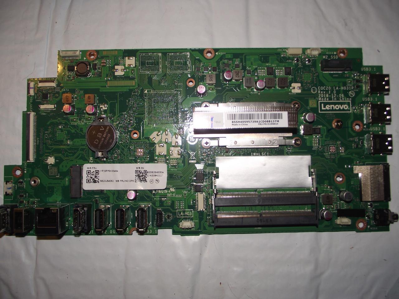 GENUINE Lenovo AIO A340-22IWL 24IWL Motherboard E0C20 LA-H031P 01LM755 i3-8145U
