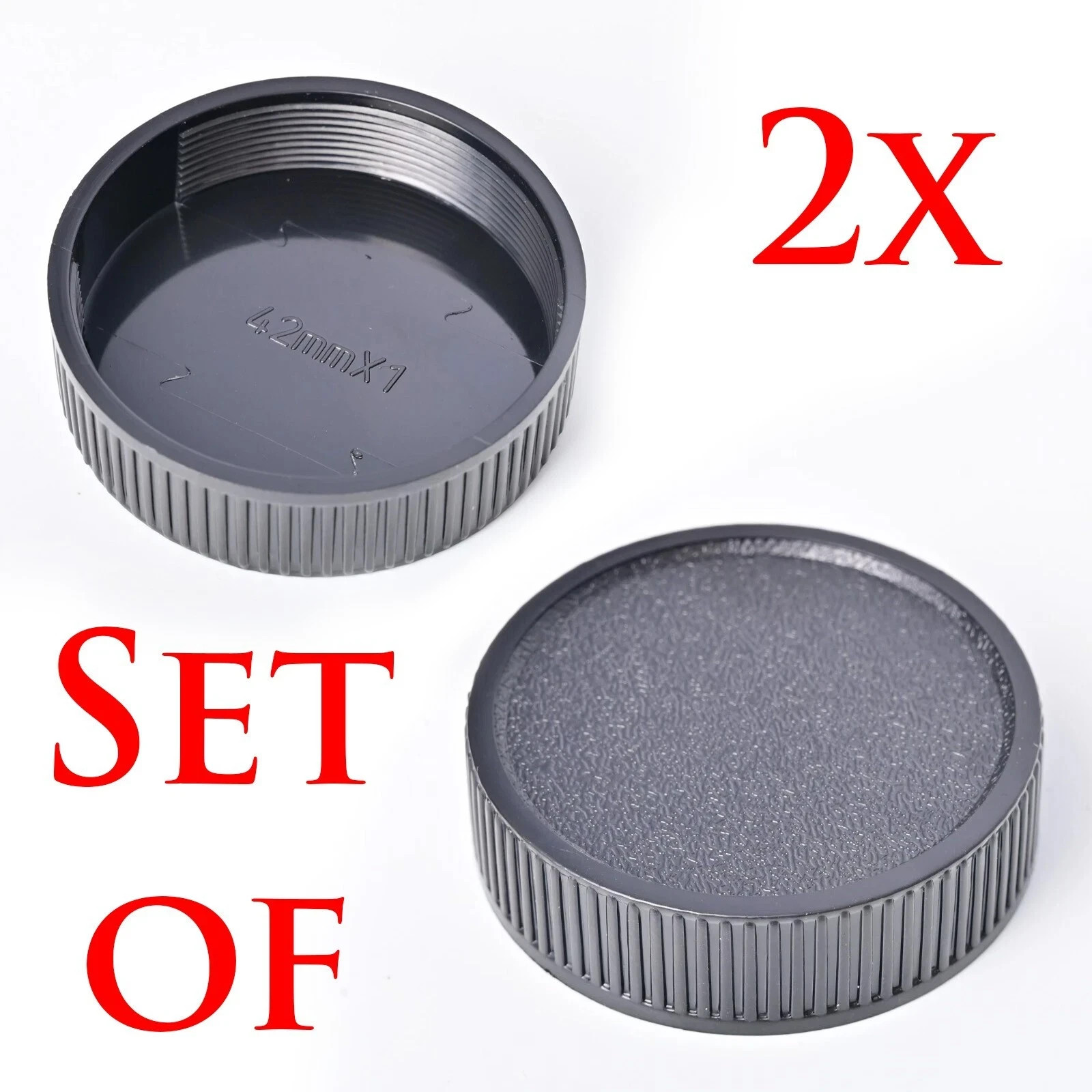 M42 Rear Lens Cap for Pentax Takumar Super Takumar Screw Mount Lens 2 Pack