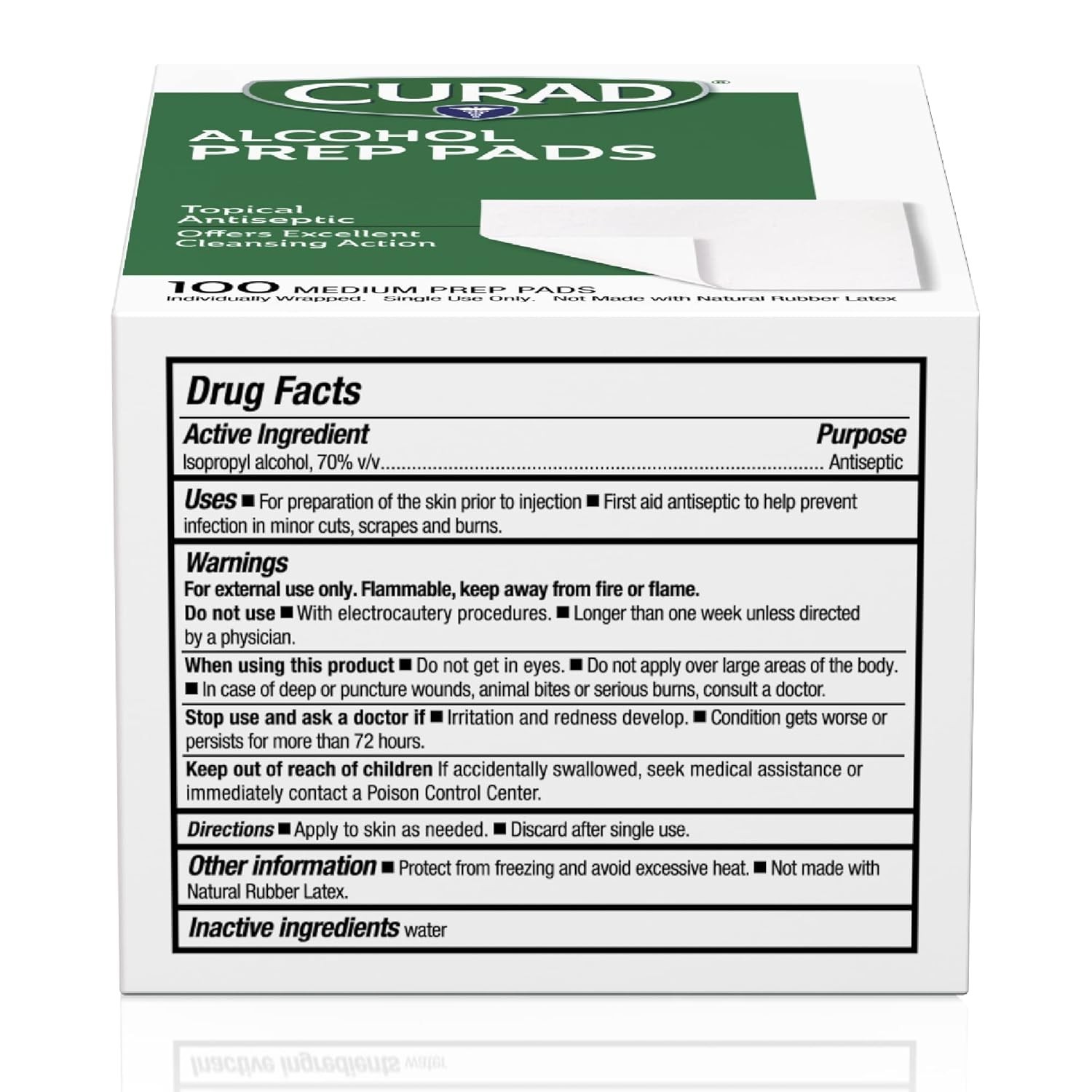 400 Count Individually Wrapped Alcohol Prep Pads - Essential First Aid Wipes