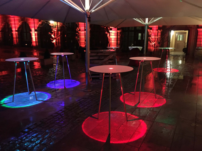 LED Table Cocktail 75Q | Battery Powered LED Table with Wireless Control