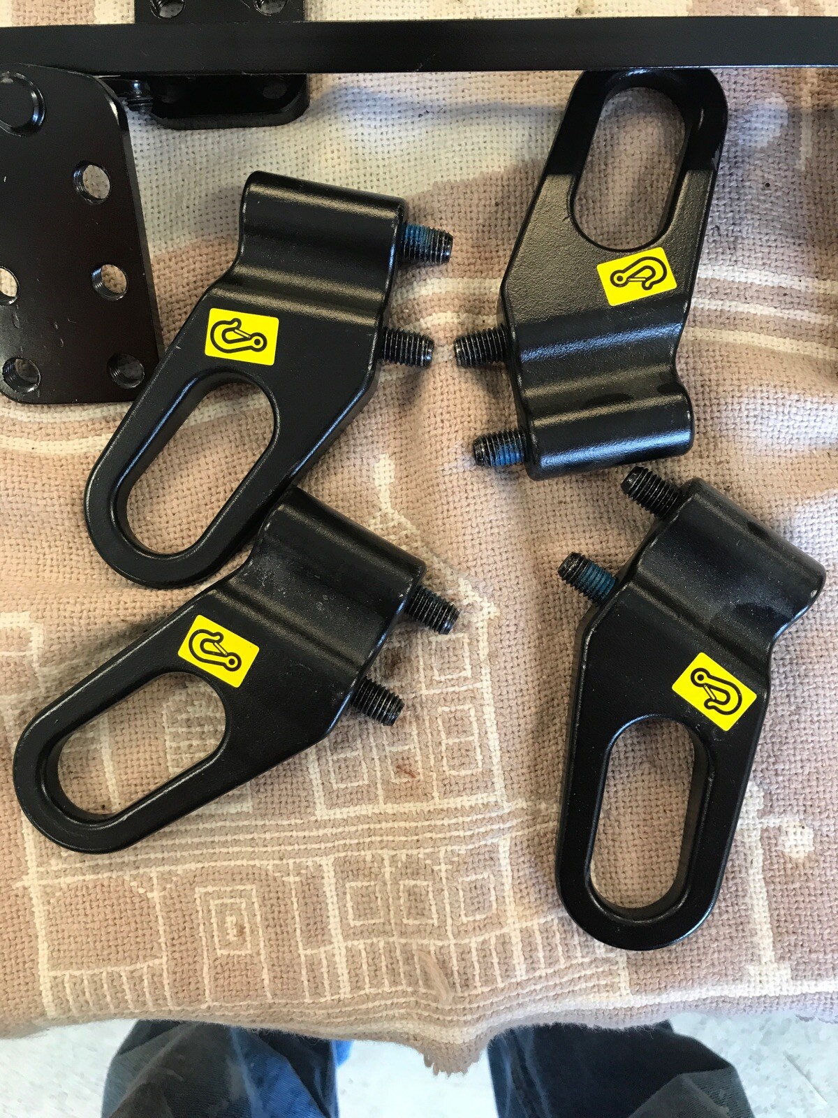 Seat Rails with Tie Downs for Quantum Q6 Edge Power Wheelchairs **L@@K WoW* Nice