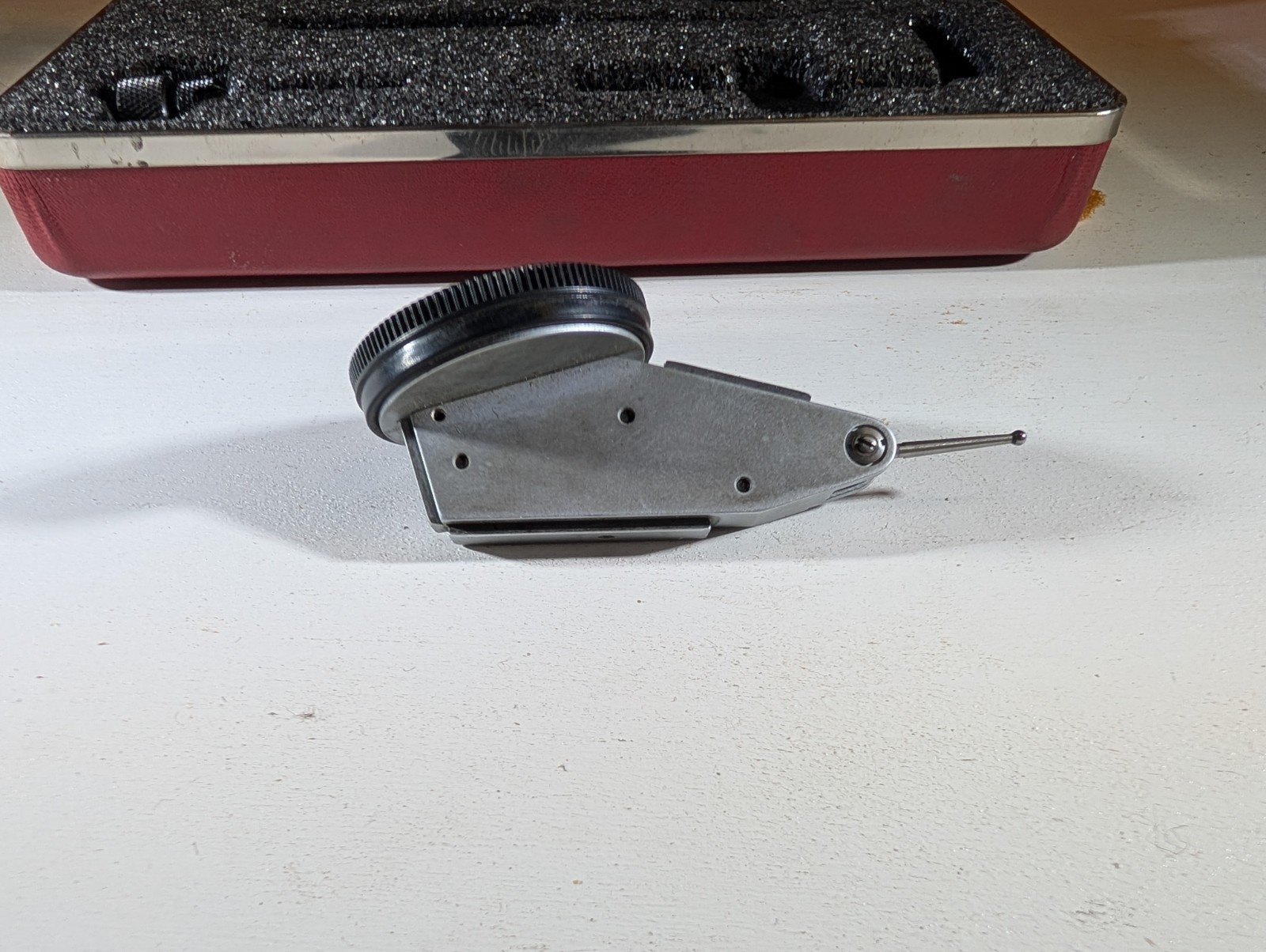 Starrett 709A Dial Test Indicator Black Dial Face .0005 With Orginal Case