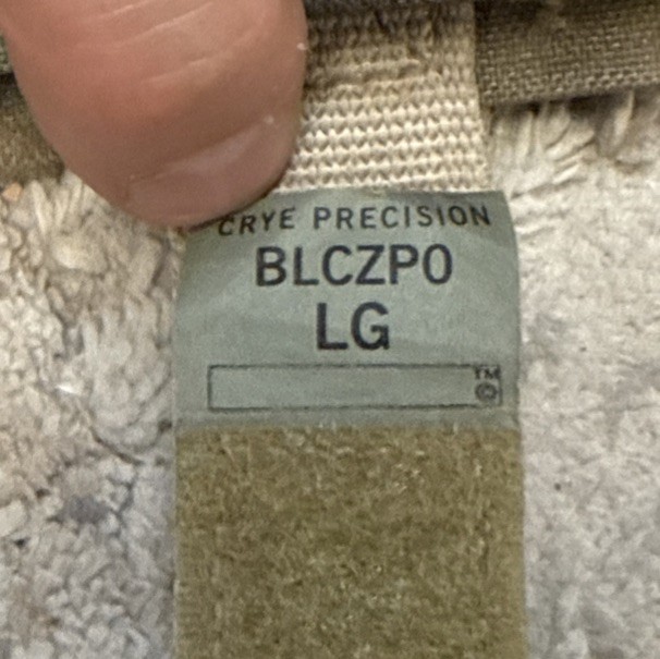 Rare! Crye Precision Back Panel BLCZP0 Multicam Large GWOT