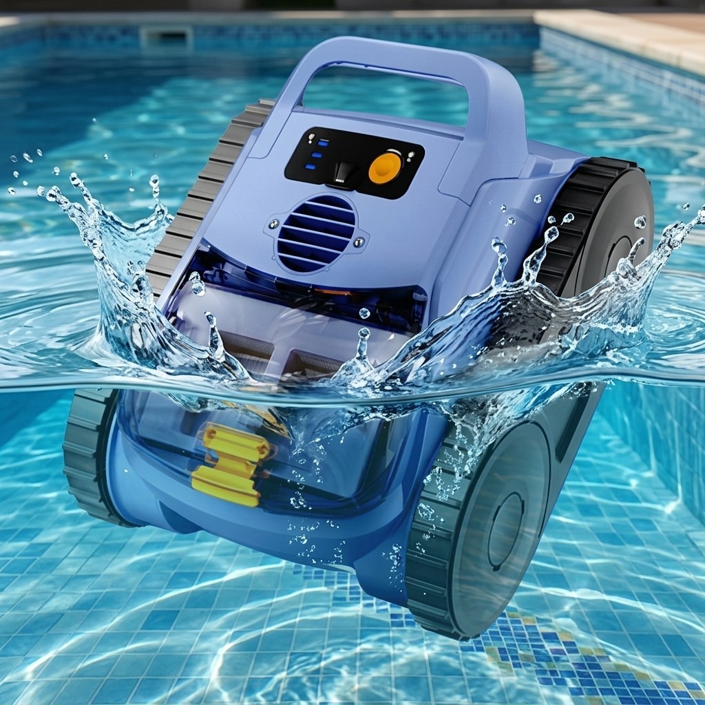 Automatic Robotic Pool Vacuum Cleaner Wall Climbing Scrubber Inground Pool