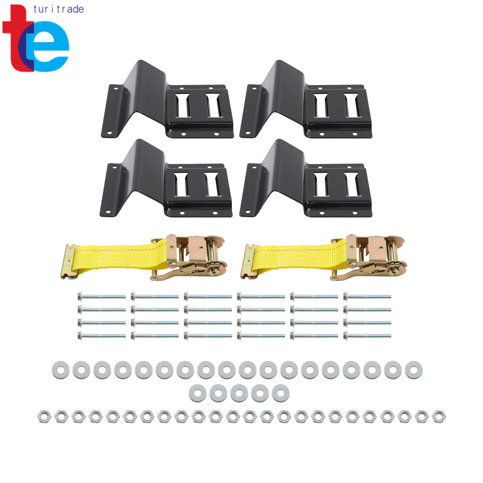 Wheel Chock Tie Down Kit Tire Ratchet Straps Wheel Chocks E Track System