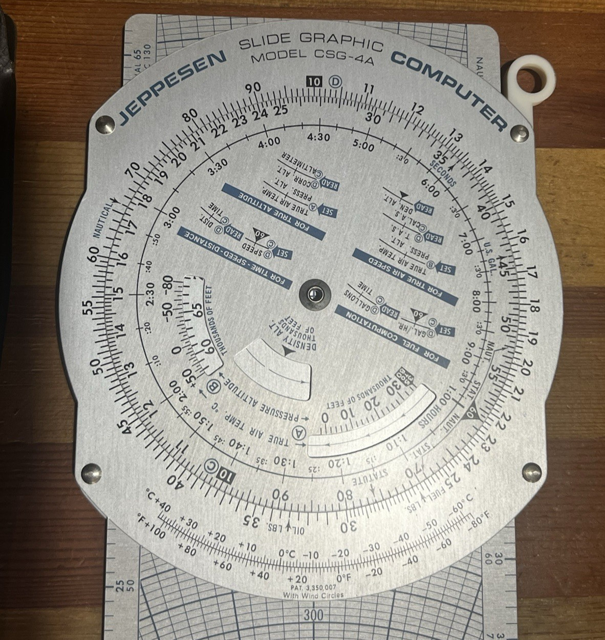 Jeppesen CSG-4A E6B Slide Graphic Aviation Flight Computer w/ Original Case