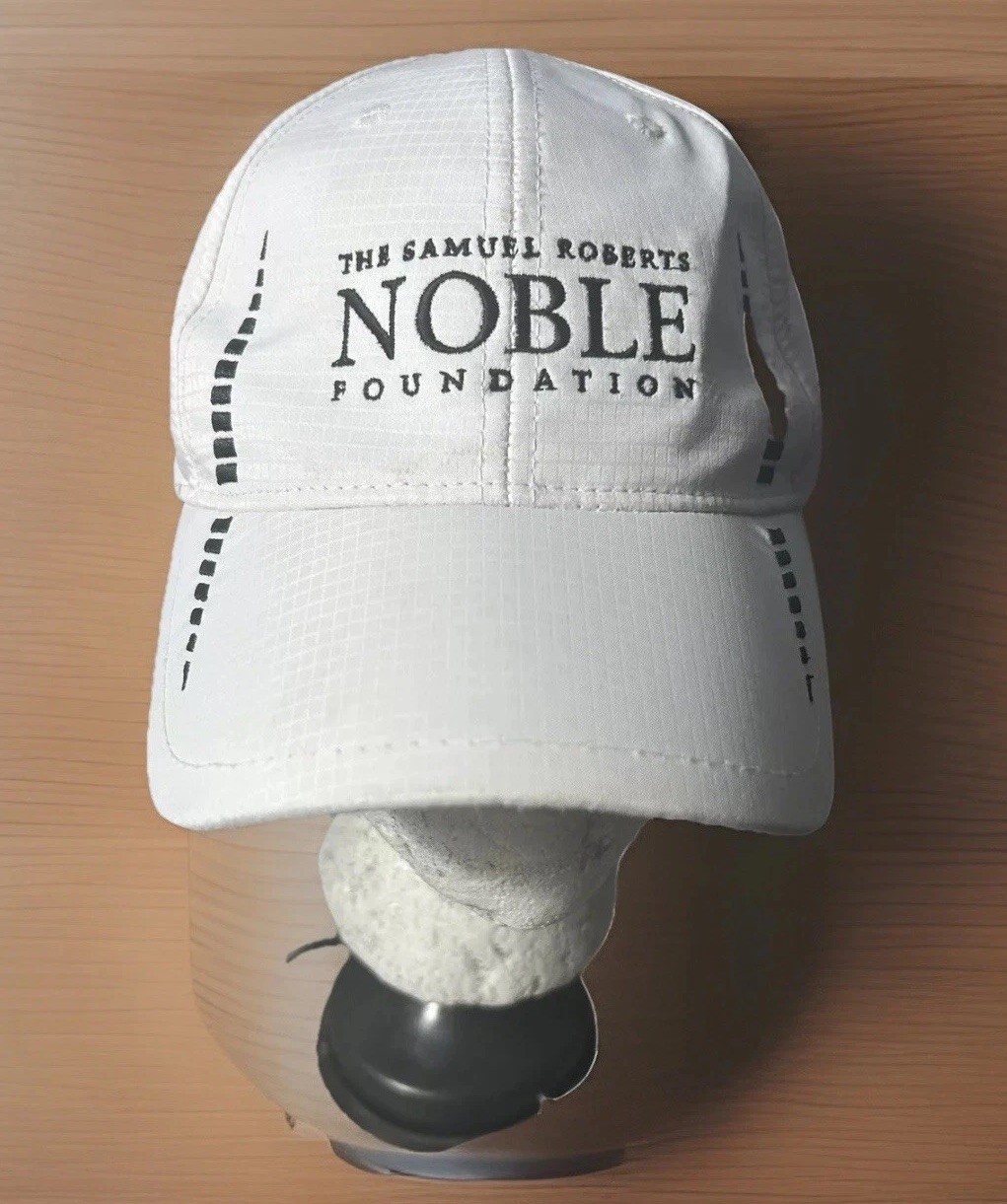 Cap America Golf Hat Men’s White Cap Noble Foundation Samuel Roberts Embroidered