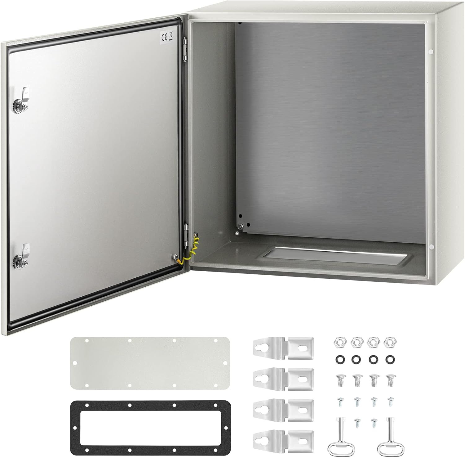 VEVOR NEMA Steel Enclosure, 24 X 24 X 12'' NEMA 4X Steel Electrical Box, IP66 Wa