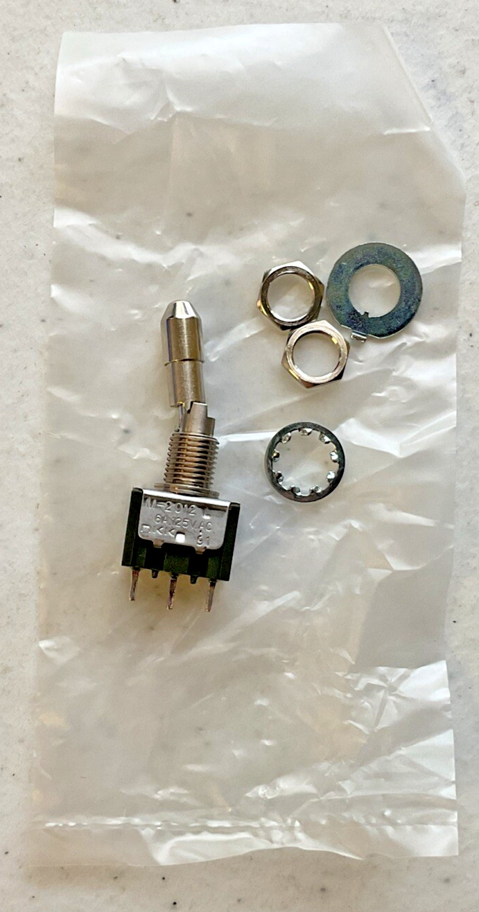 NEW, NKK M-2012 TOGGLE SWITCH M-2012L 6A.125V.AC SOLDER TERMINAL 91, FREE SHIP