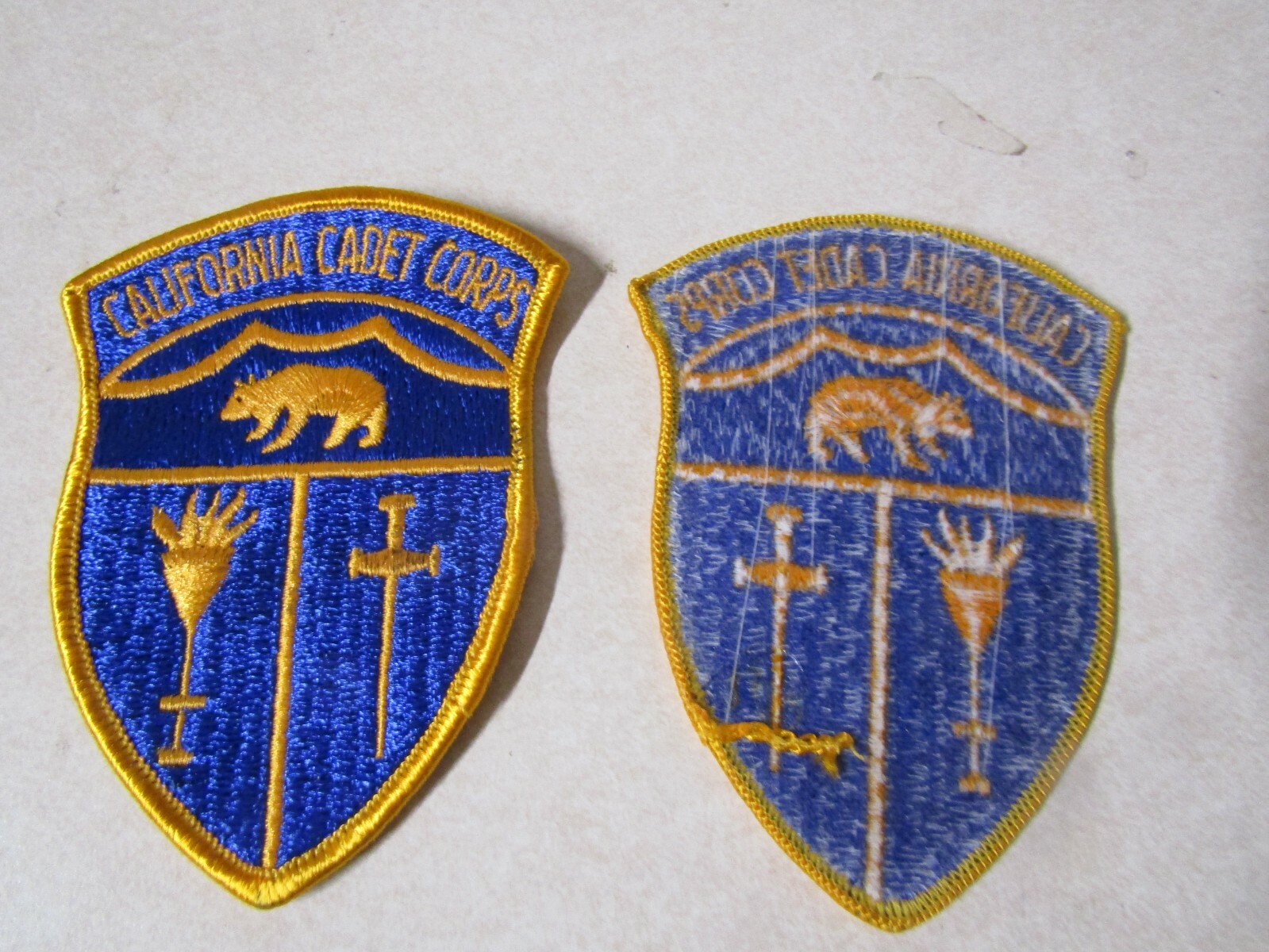 MILITARY PATCH SEW ON CALIFORNIA CADET CORPS
