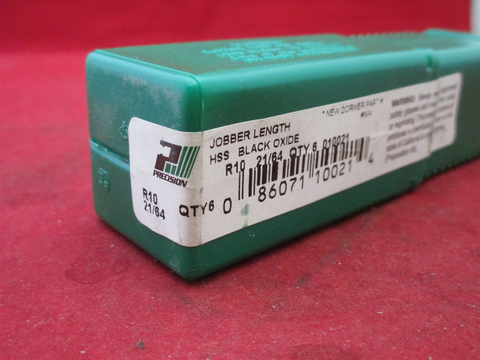 Precision 010021 Jobber Length R10 21/64 HSS Black Oxide