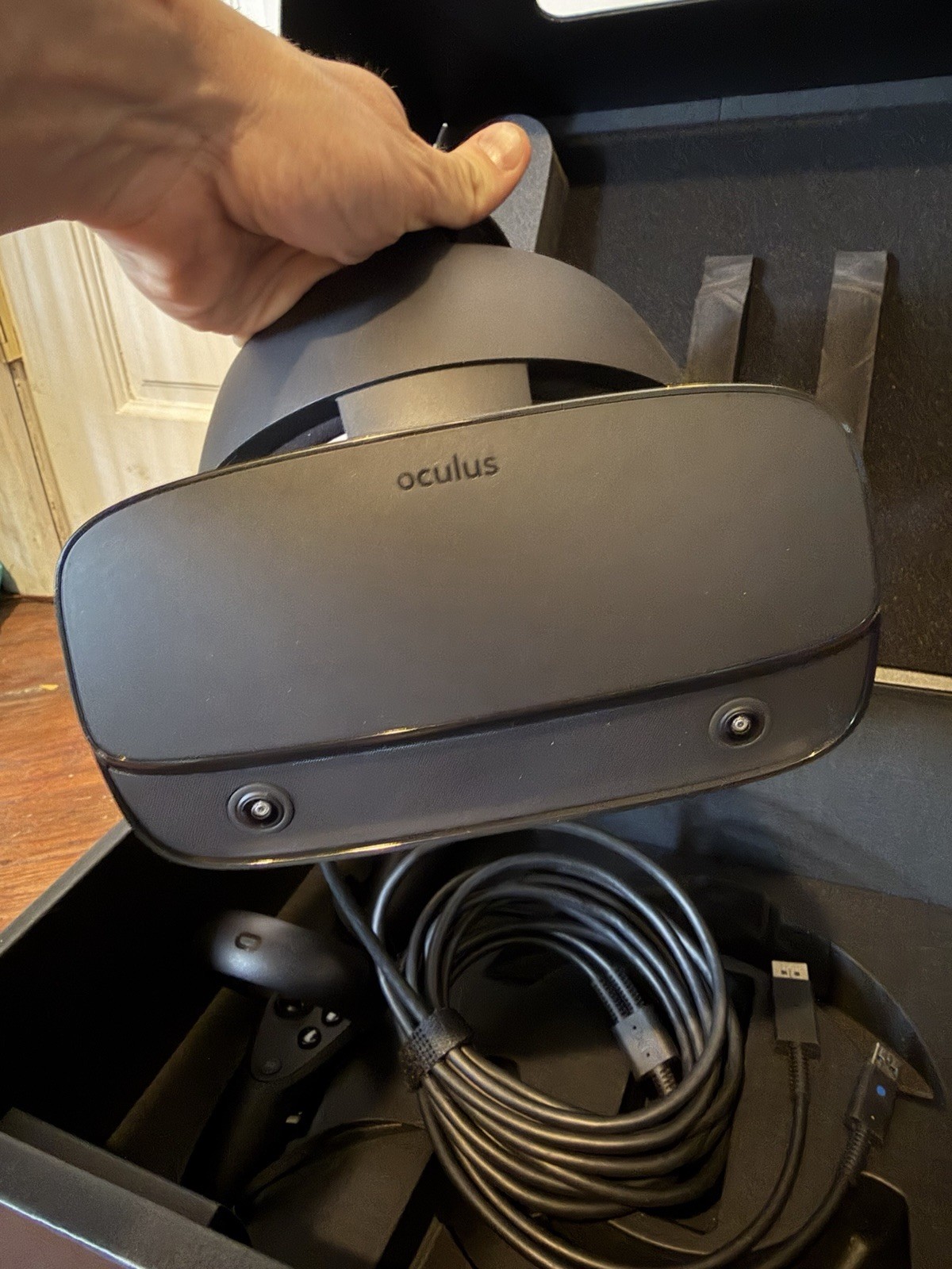 Complete Oculus Rift Vr CV1 Headset Tested Working In Box Virtual Reality System