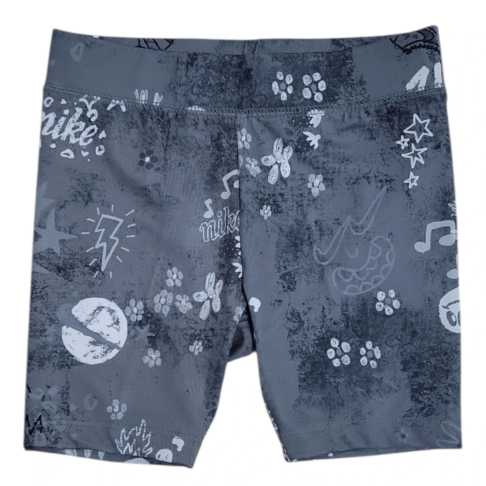 Nike Girls Dri-Fit Comfortable Elastic Waist Moisture Wicking Shorts Size 5 Grey