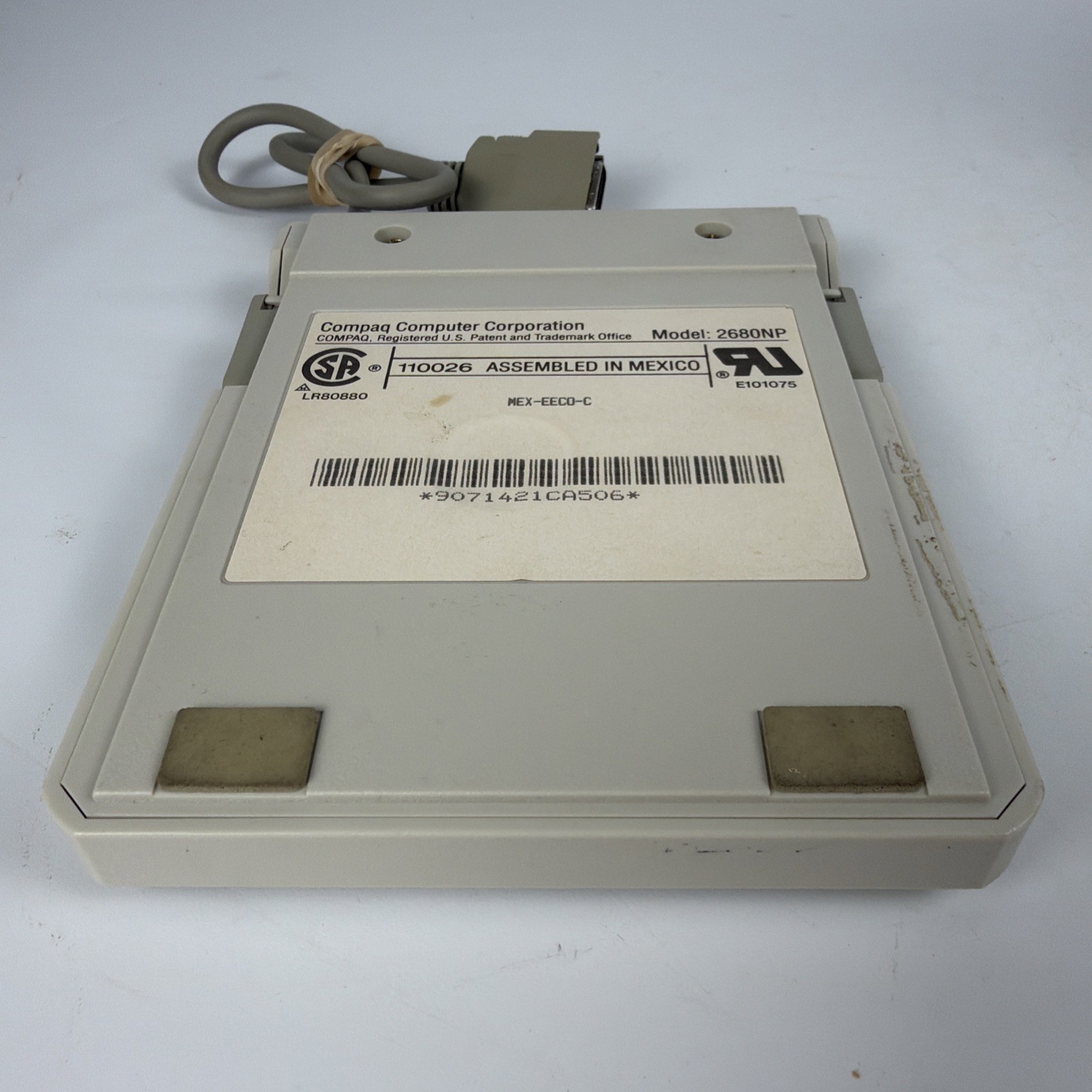 Vintage Compaq 2680NP Numeric Keypad Serial DB9 External Keypad Untested Beige
