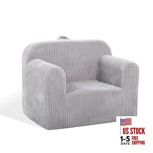 Kids Convertible Sofas Children Lounge Chair (Grey) Grey-new