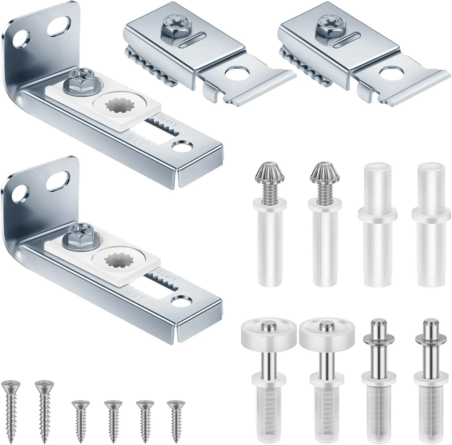 Bifold Door Hardware Kit Folding Closet Door Repair 2-Pack Track Brackets