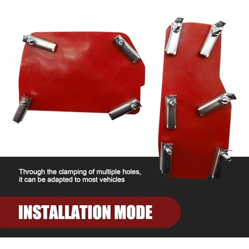 Car Automatic Transmission Accelerator Brake Pedal Cover Set, 5.5" x 2 PCS Red