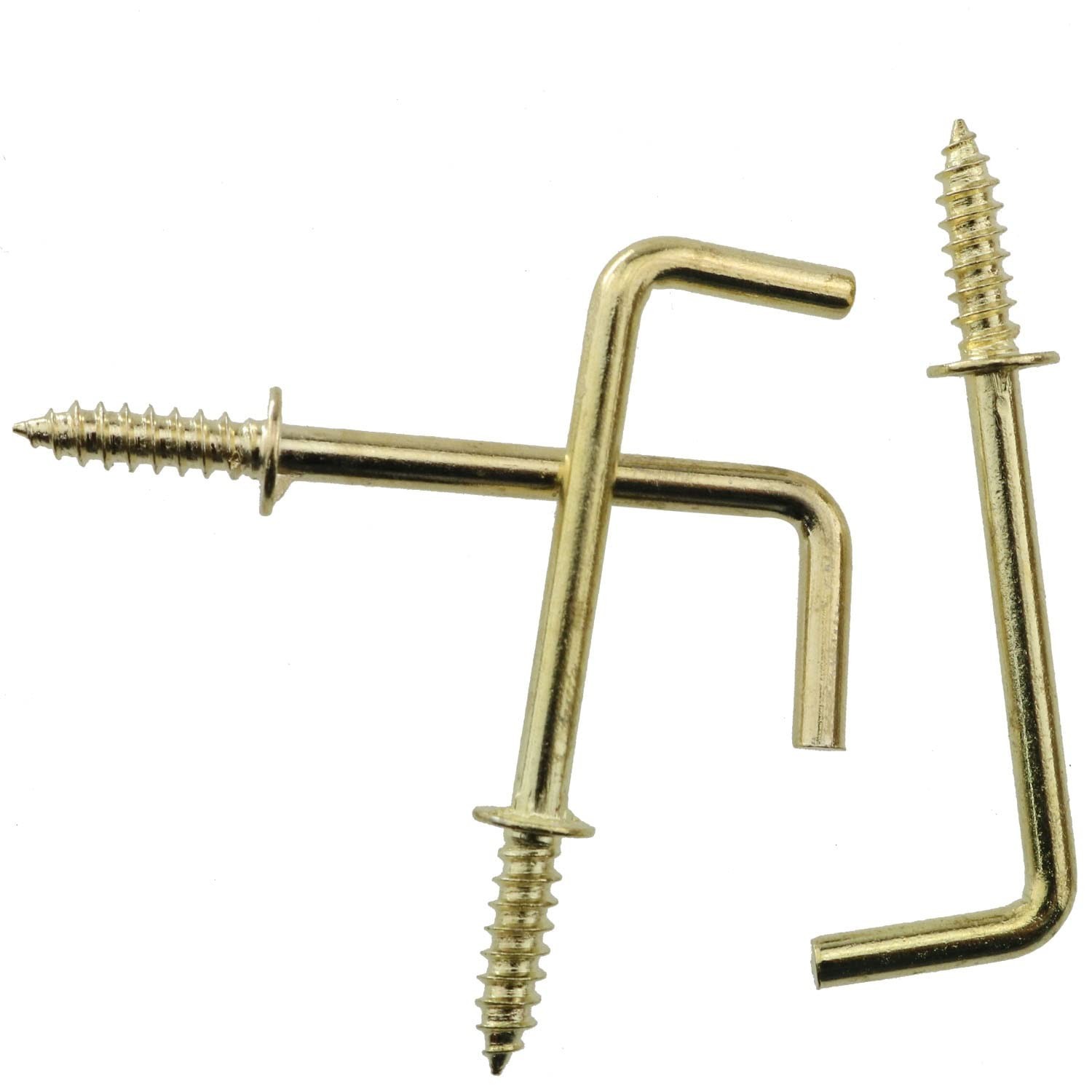 50PCS 1-1/4 Inch L Shape Hooks Self-Tapping Screws L Shape Hooks Right Angle ...