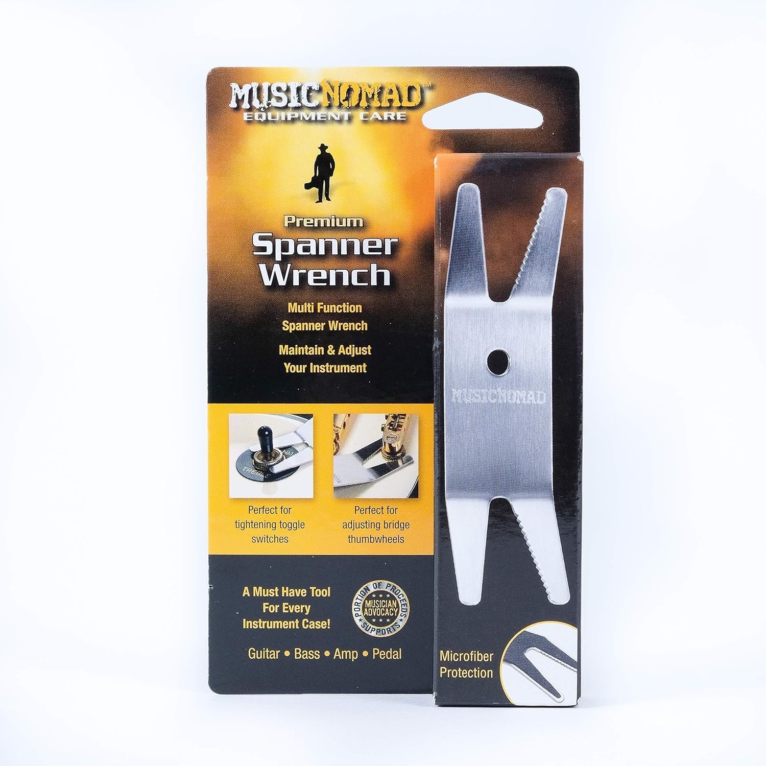 Spanner Wrench with Microfiber Suede Backing MN224