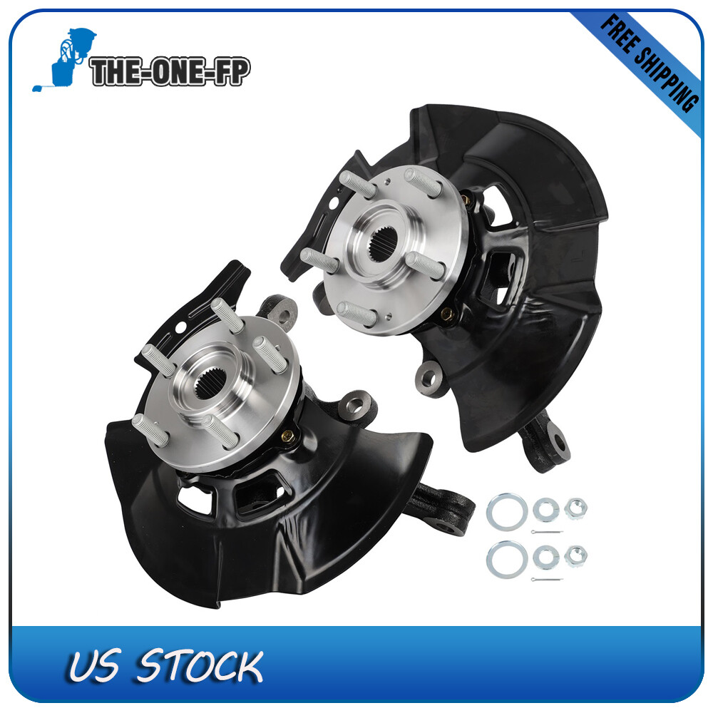2 Pcs Front Knuckle Wheel Hub Bearing Assembly For Hyundai Sonata 2011-2012 2013