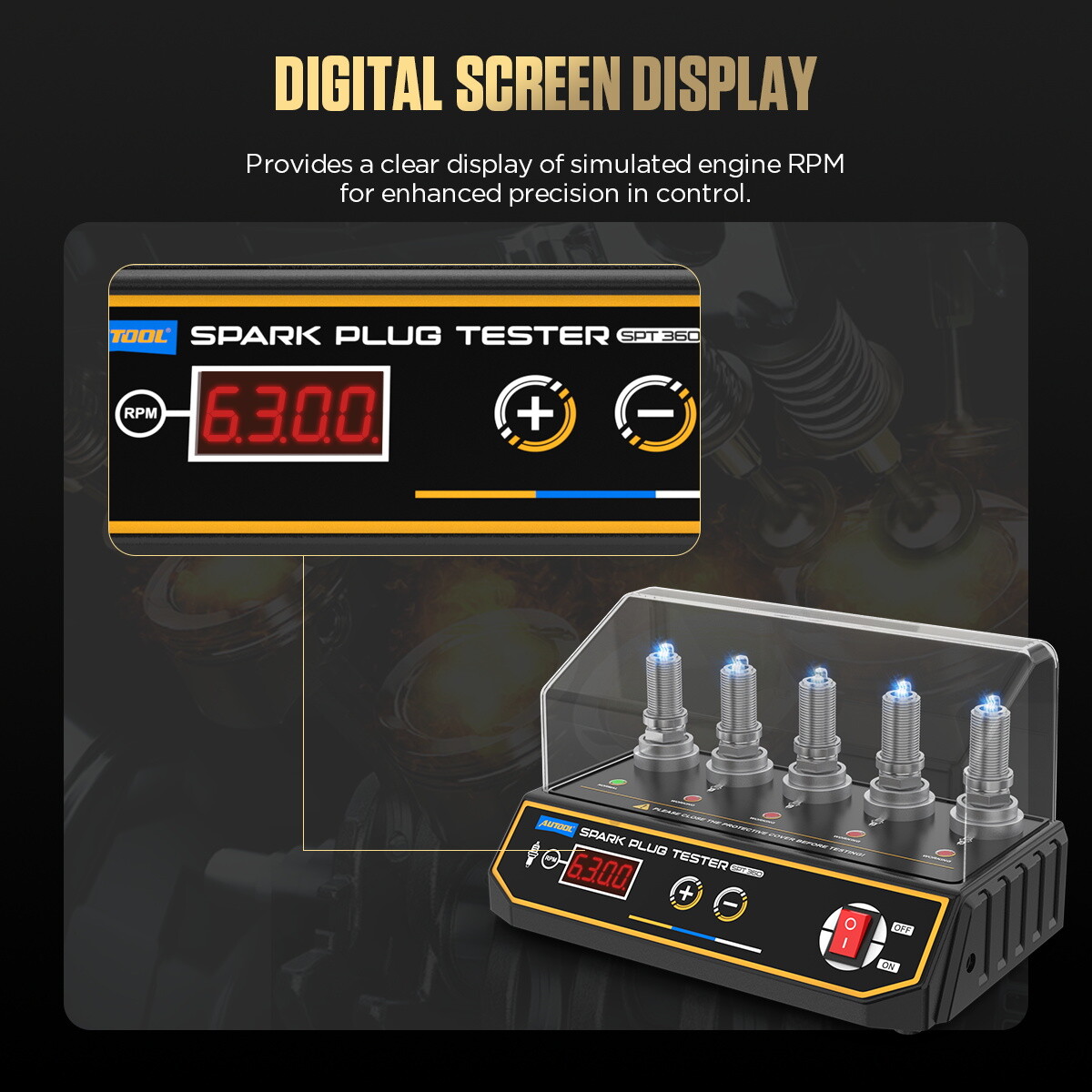 Spark Plug Tester Automotive Engine ignition coil test tool Diagnostic Analyzer