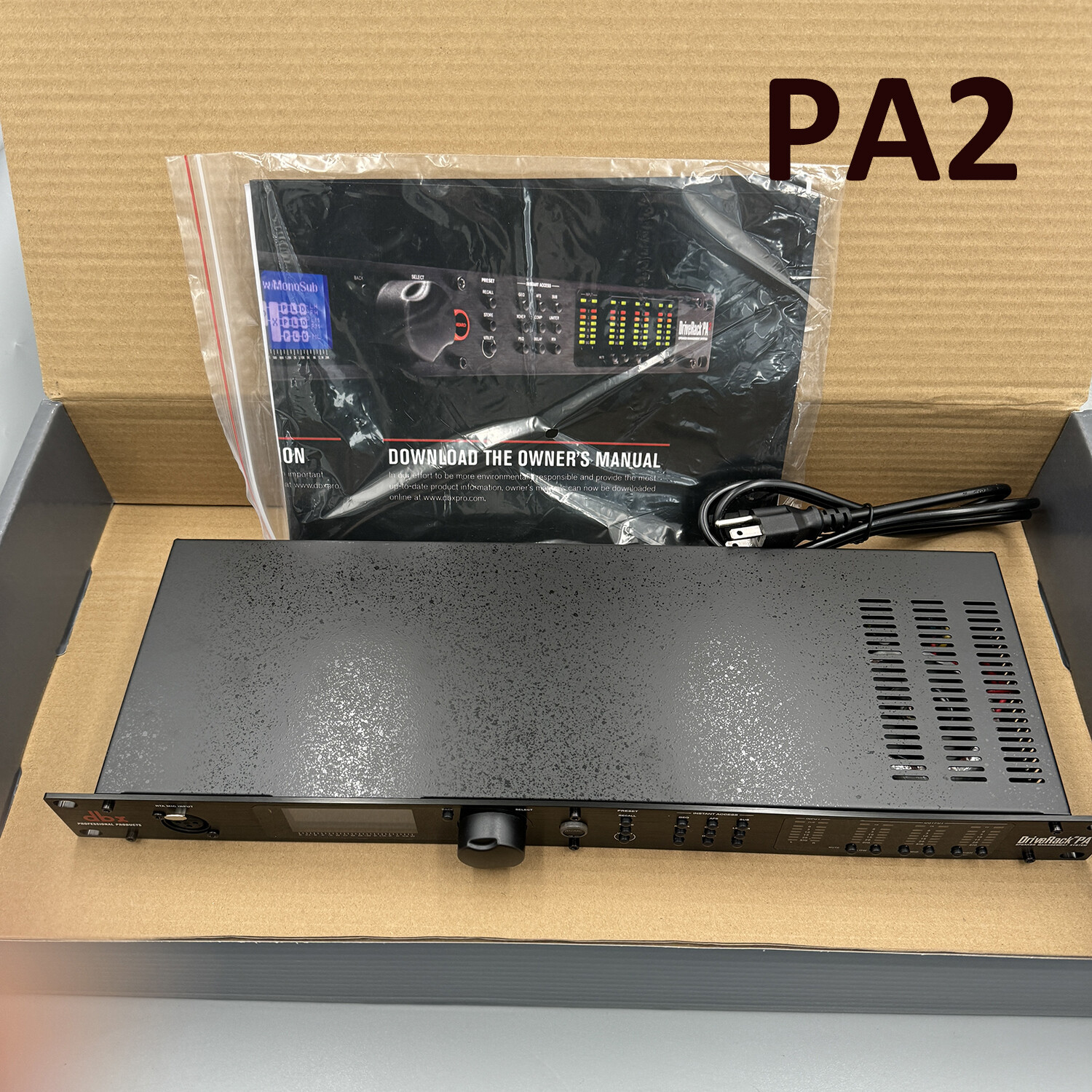 PA2 DBX DriveRack Complete Loudspeaker Management System