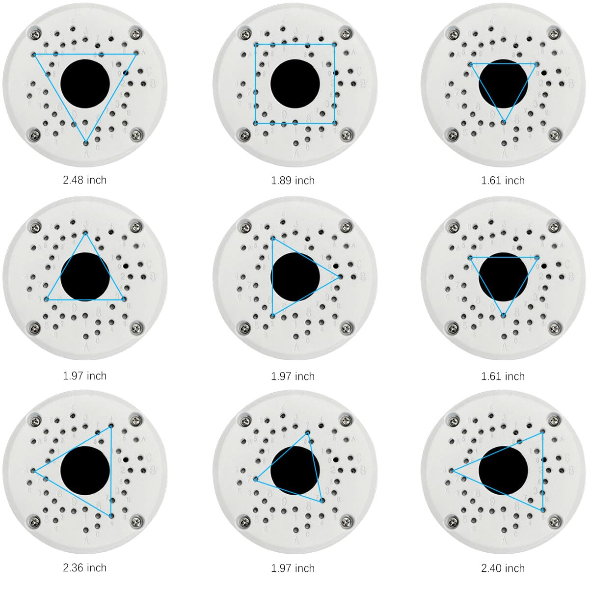 OOSSXX Why 8.0 Mega (4K) 25/30 FPS Network Camera Junction Box- 2 Pack