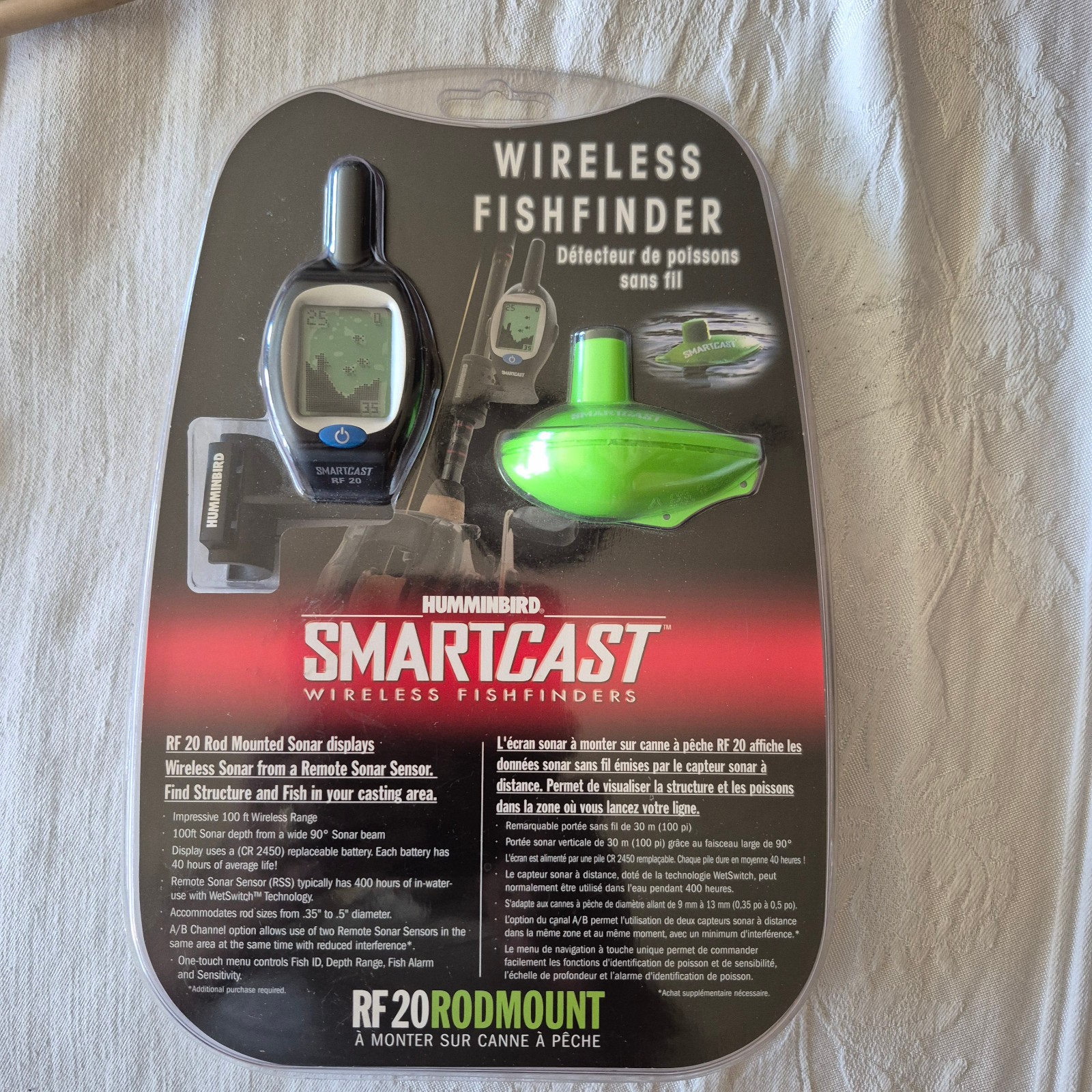 Humminbird SmartCast RF20 wireless rod-mounted fishfinder system Sealed New