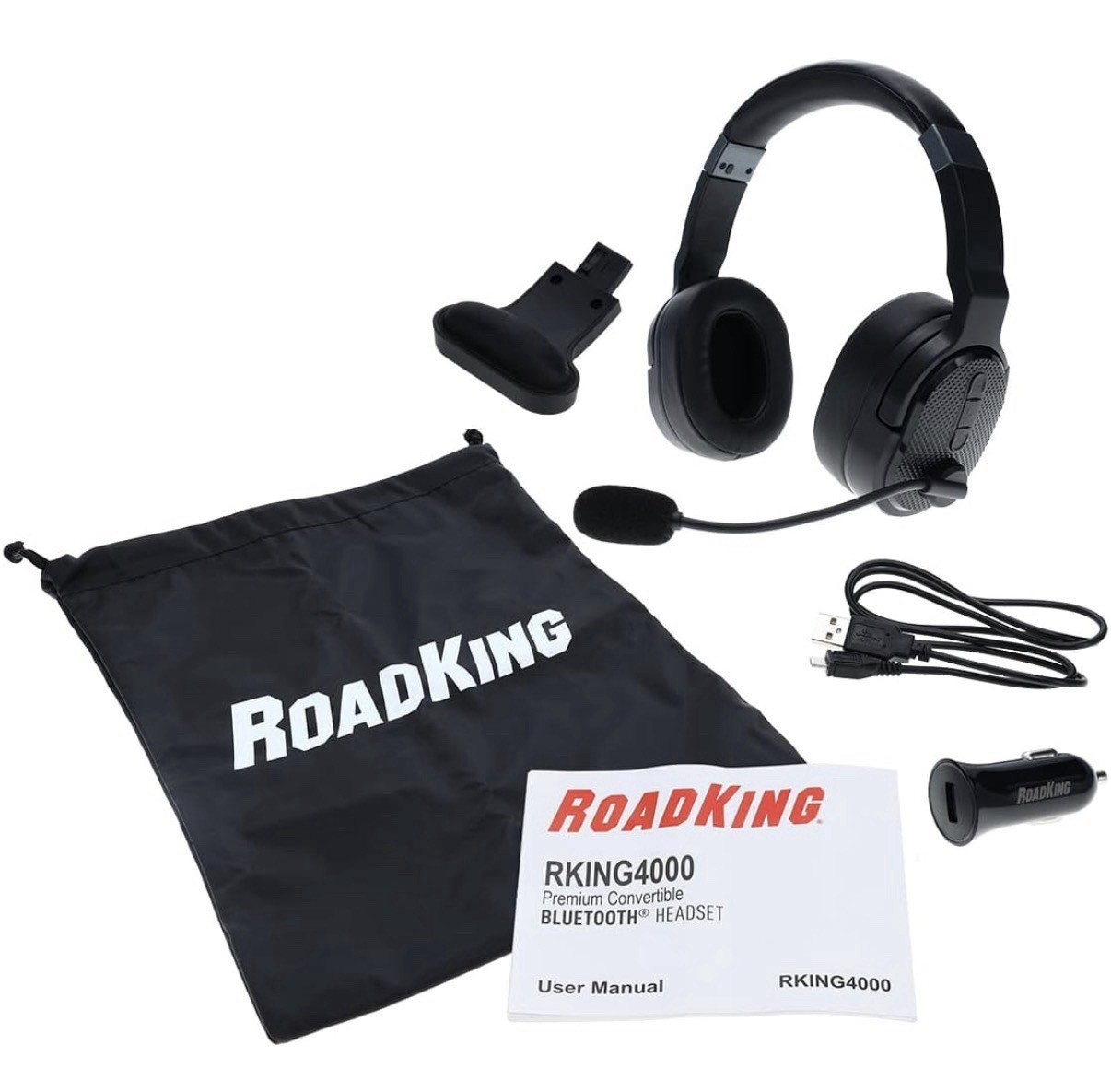 RoadKing RKING4000 Wireless Over the Ear Headset - OPEN BOX