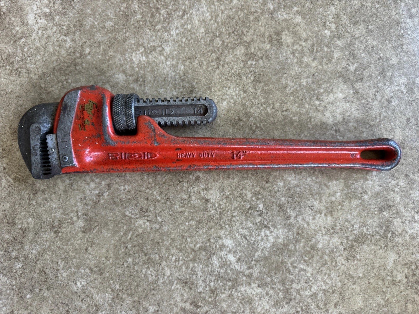 🔴 RIDGID  14 Inch Heavy-Duty Straight Pipe Wrench U.S.A.
