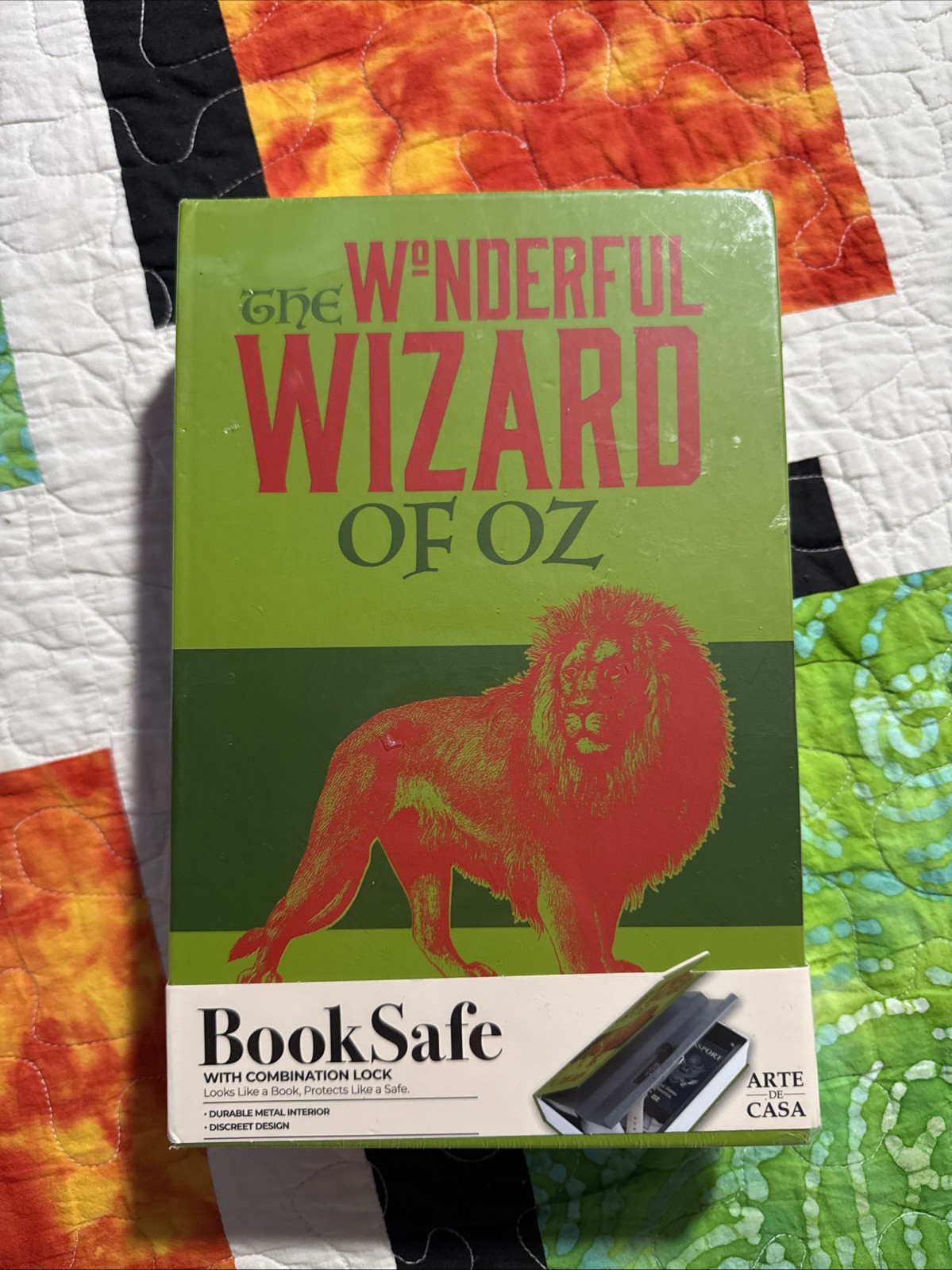 The Wonderful Wizard of Oz Book Safe with Combination Lock for Discreet Storage