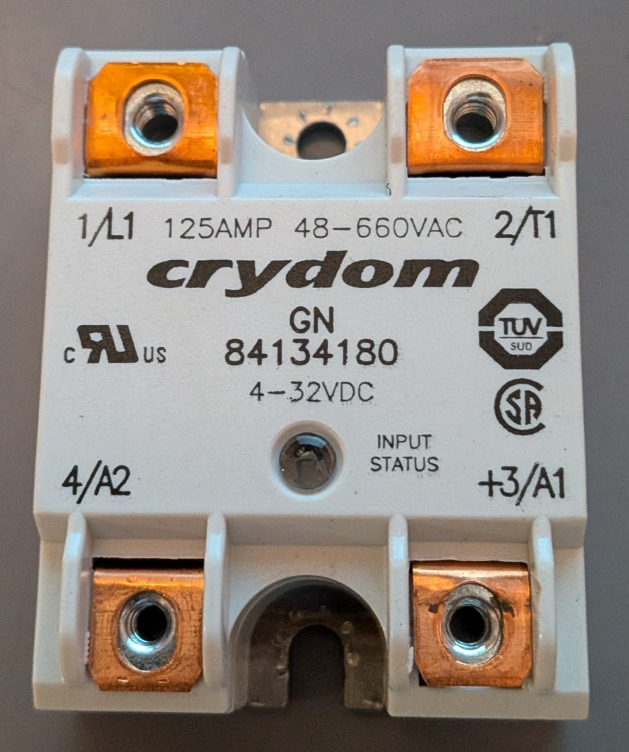 Crydom GN 84134180 Solid State Relay, 125 A, 660 VAC
