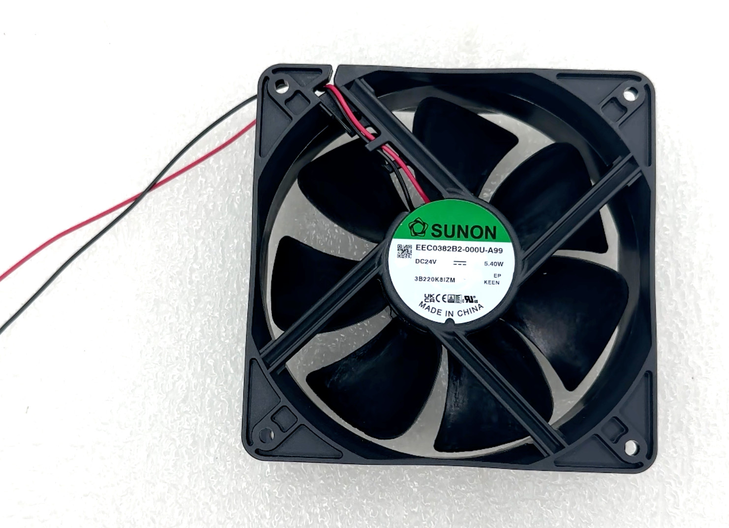 *Lot of 2* Sunon Fans EEC0382B2-000U-A99 DC Fan, 24V, 120x120x38mm