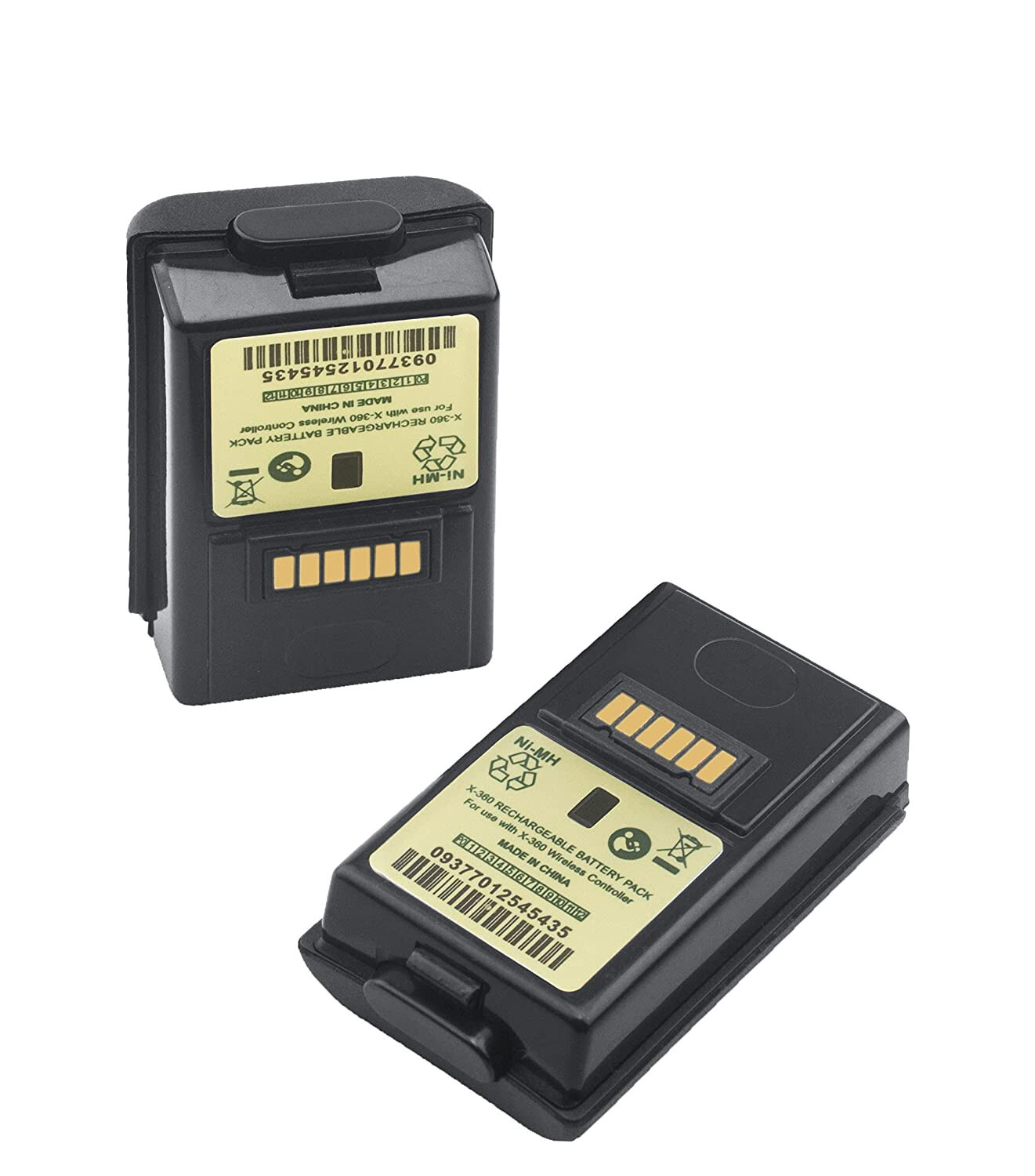 2 Rechargeable Battery with Dual Charging Station Dock for Xbox 360 Controller