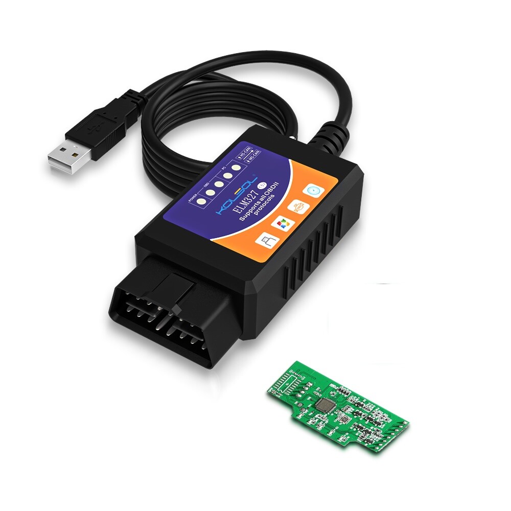 ELM327 USB Interface OBD2 Car Diagnostic Scanner Cable For Windows PC Computer X
