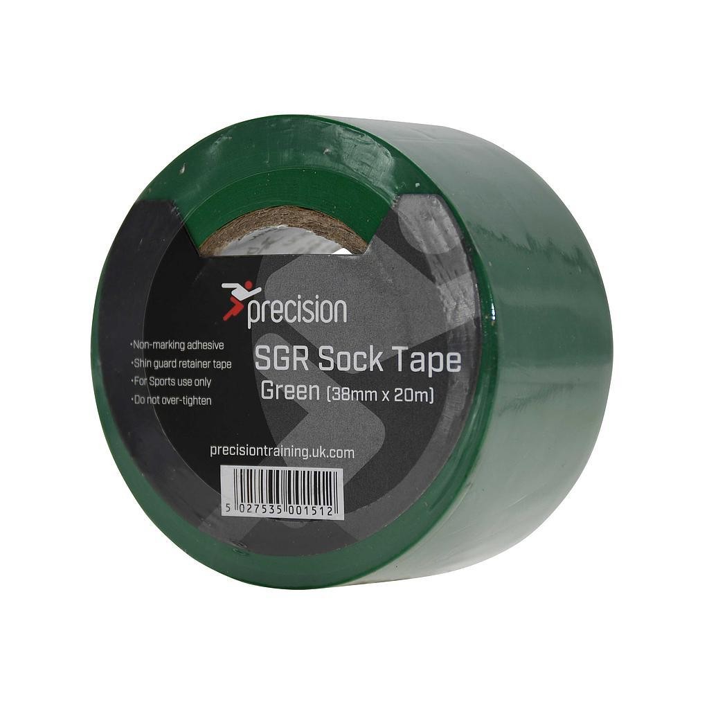 Precision SGR Sock Tape 38mm (Pack of 5) 38mm x 20m Green 38mm x 20m Green