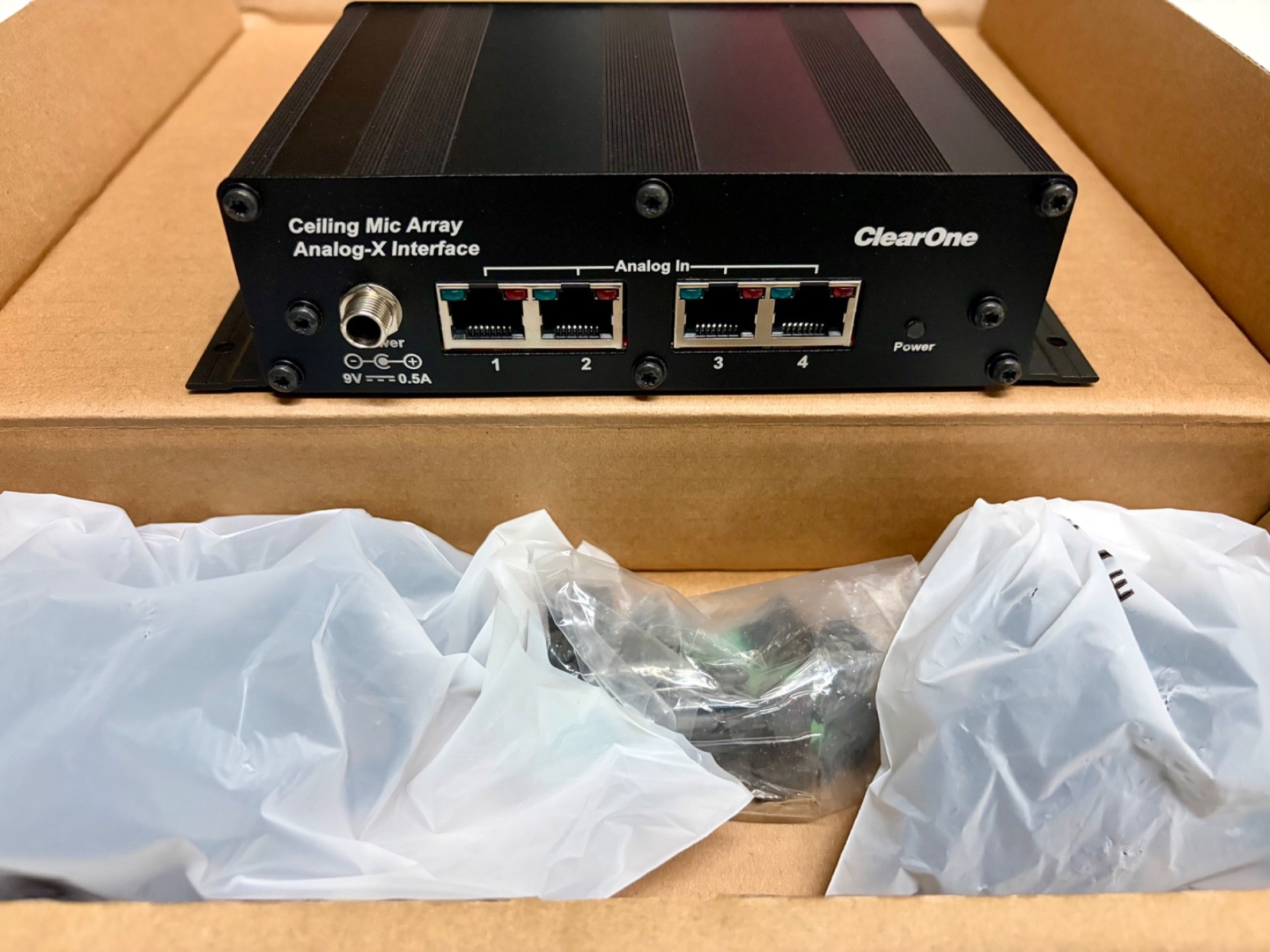 CLEARONE CEILING MIC ARRAY ANALOG-X INTERFACE BOX (Open Box)