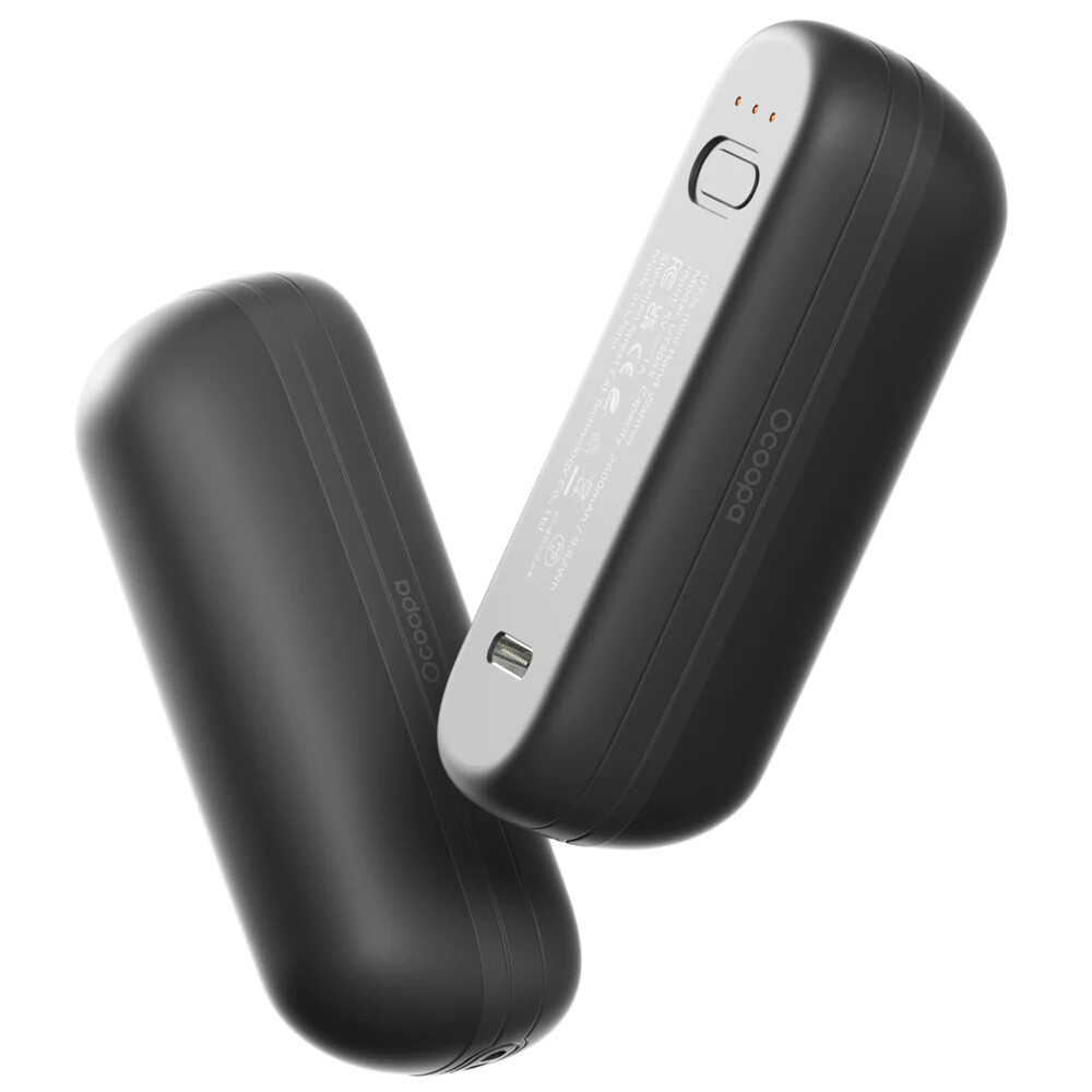 Ocoopa UT2s Mini, Electronic Hand Warmer, 5200mAh, Up to 6 Hours, Black